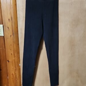 Nordstrom Black Cotton-Blend Leggings